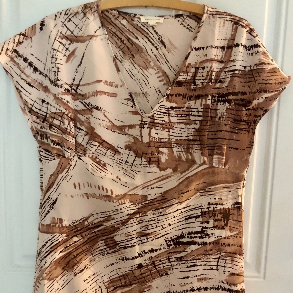 Silence + Noise V-neck Short Sleeve Dress